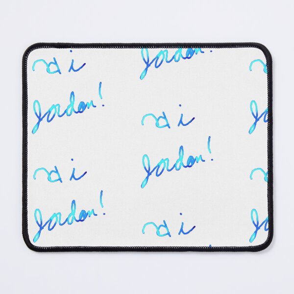 Item preview, Hi Jordon Blue Gradient Cursive Typography designed and sold by KaleChub.