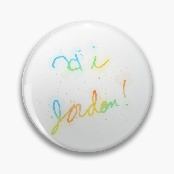 Item preview, Hi Jordon Rainbow Watercolor Cursive Typography designed and sold by KaleChub.