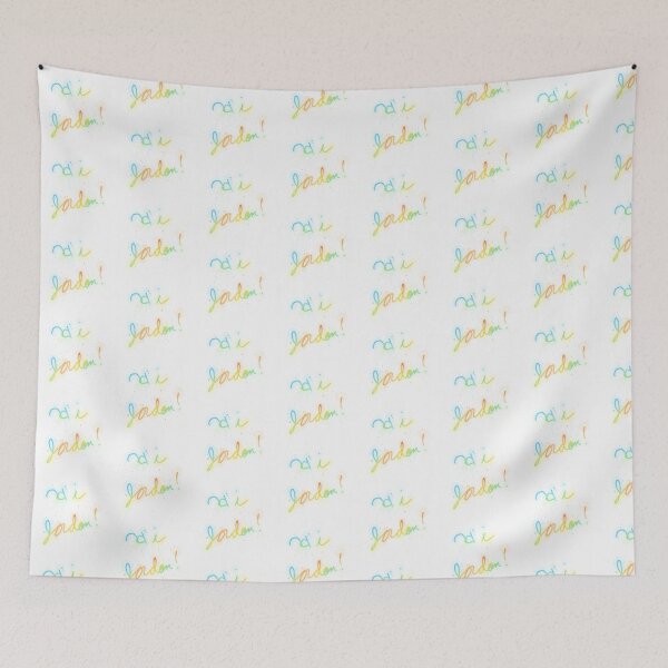 Item preview, Hi Jordon Rainbow Watercolor Cursive Typography designed and sold by KaleChub.