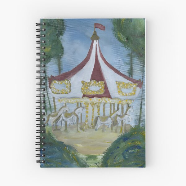 Item preview, Carousel Fantasy Oil Painting Art Print  designed and sold by ItsKatzie.