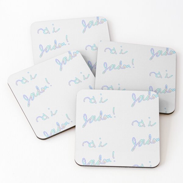 Item preview, Hi Jordon Pastel Iridescent Cursive Typography designed and sold by KaleChub.