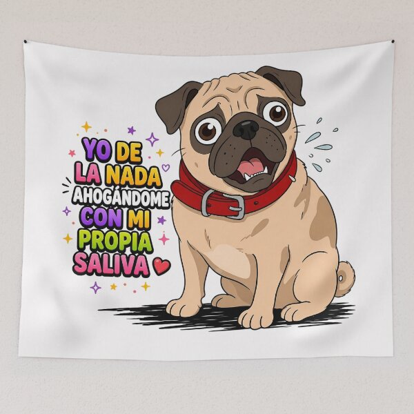 Item preview, Galia - Pug Choking on Her Own Saliva designed and sold by Snuggz_08.