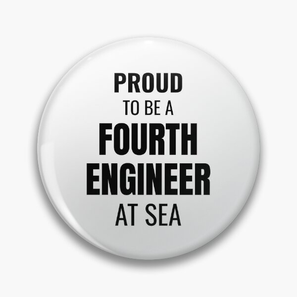Item preview, Proud to be a Fourth Engineer at Sea (Black) designed and sold by ShipCrewNation.
