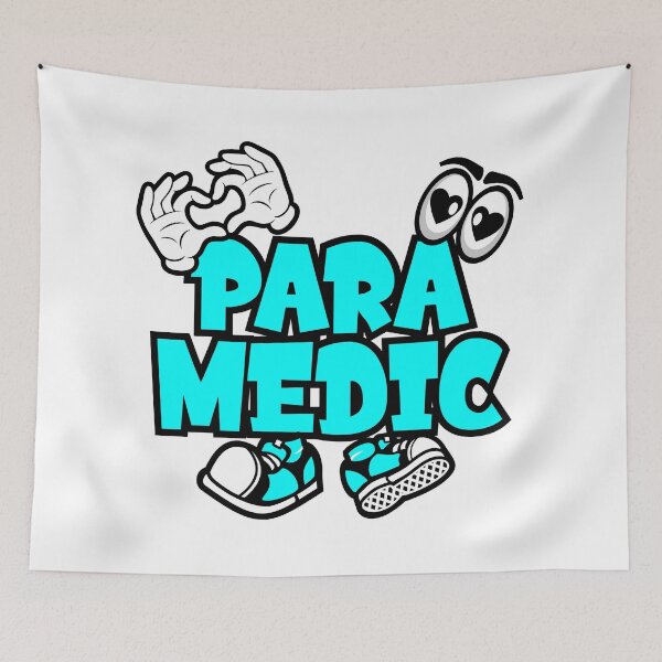 Item preview, PARAMEDIC - PROFESSIONS Lettering Character Bold Retro designed and sold by NFTWords.