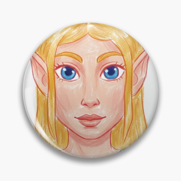 Item preview, Chalk Style Blonde Elf Portrait Illustration designed and sold by KaleChub.