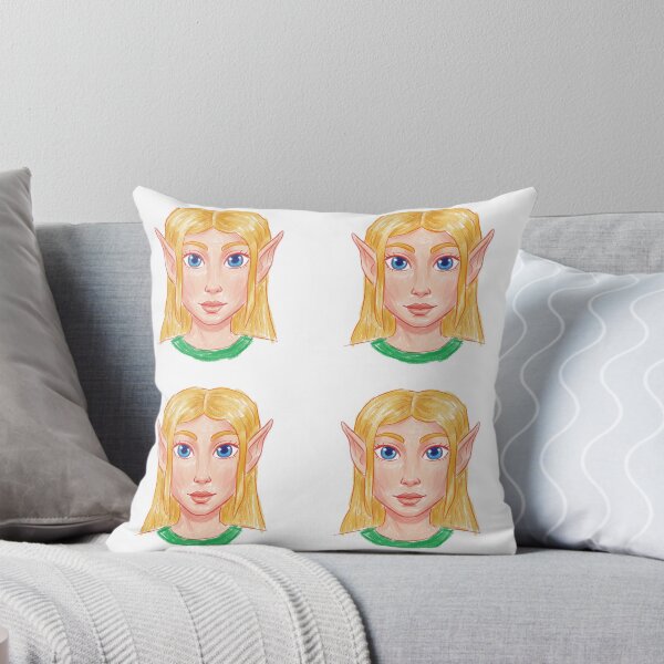 Item preview, Chalk Style Blonde Elf Portrait Illustration designed and sold by KaleChub.