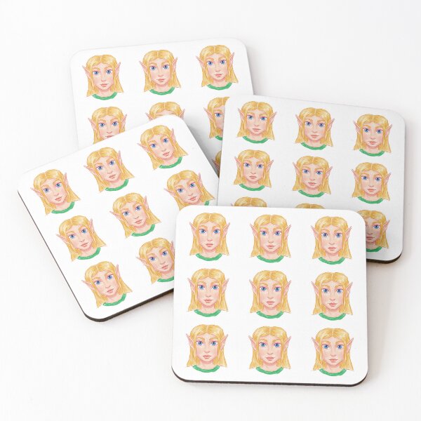 Item preview, Chalk Style Blonde Elf Portrait Illustration designed and sold by KaleChub.