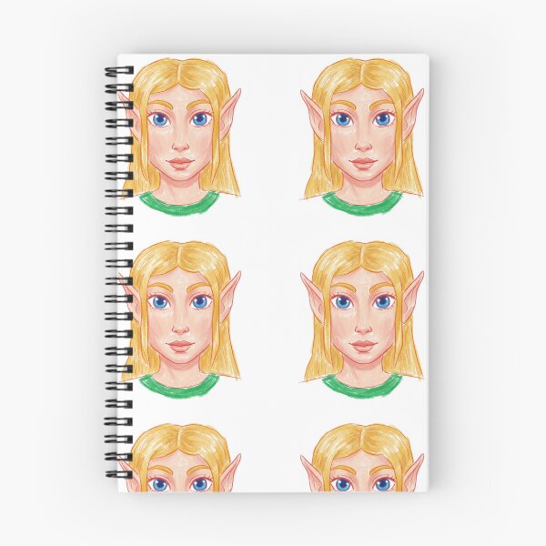 Item preview, Chalk Style Blonde Elf Portrait Illustration designed and sold by KaleChub.