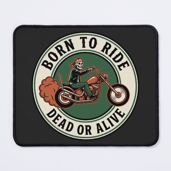 Item preview, Skeleton Biker Skull Badge - Vintage Chopper Motorcycle Emblem designed and sold by RadekArt.