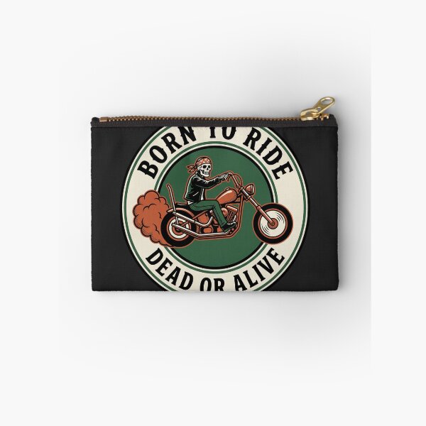 Item preview, Skeleton Biker Skull Badge - Vintage Chopper Motorcycle Emblem designed and sold by RadekArt.