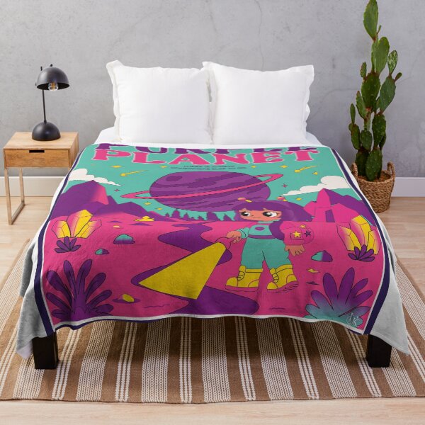 Item preview, Purple Planet | Retro Sci-Fi Chibi Movie Poster designed and sold by NovaArte19.