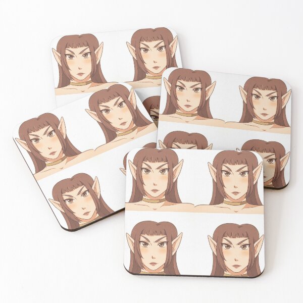 Item preview, Brown Hair Anime Elf Portrait Illustration designed and sold by KaleChub.