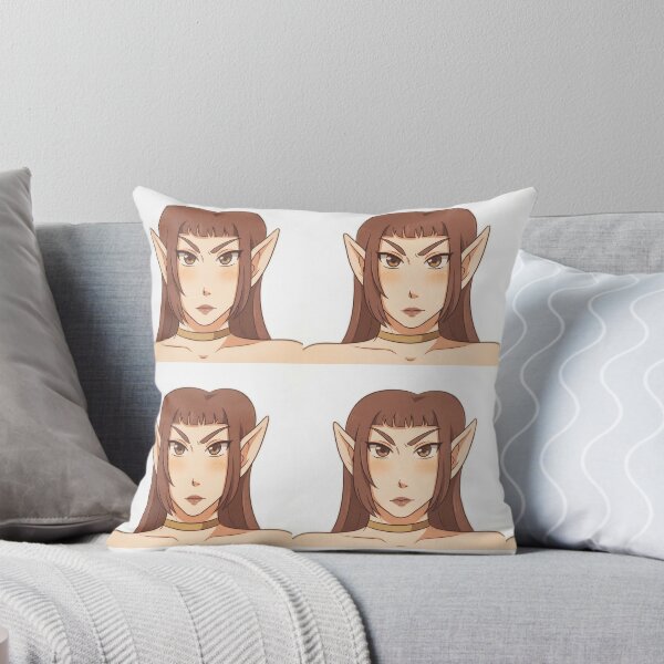 Item preview, Brown Hair Anime Elf Portrait Illustration designed and sold by KaleChub.