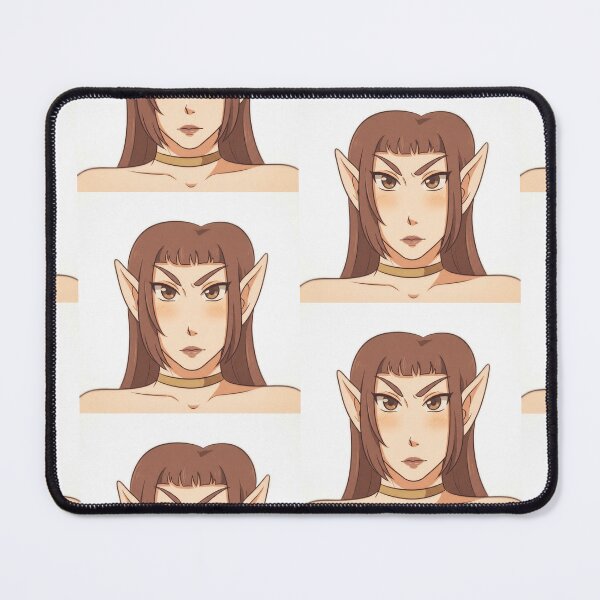 Item preview, Brown Hair Anime Elf Portrait Illustration designed and sold by KaleChub.