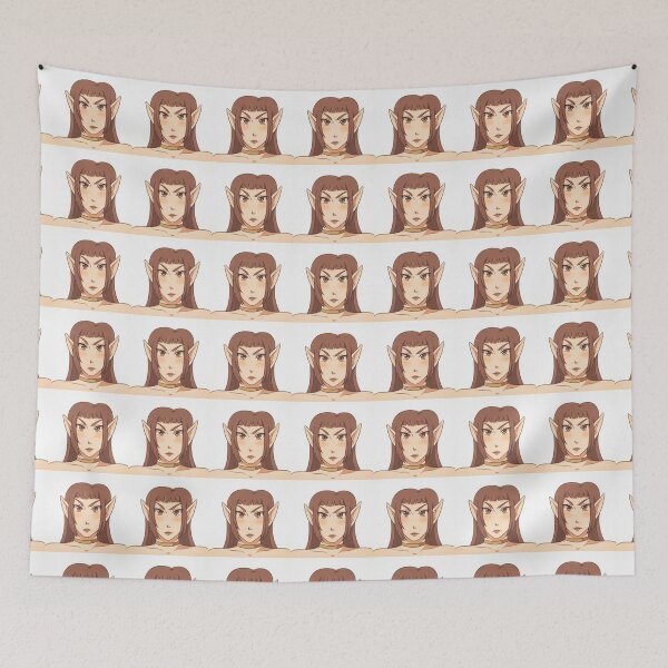 Item preview, Brown Hair Anime Elf Portrait Illustration designed and sold by KaleChub.