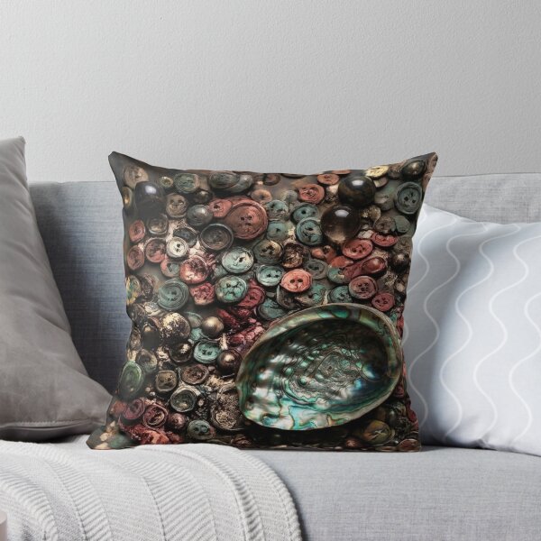 Item preview, Abalone Shell and Button Mosaic Mixed Media Art designed and sold by THE SPLATTERED HAUS BY SAGE BANKS.