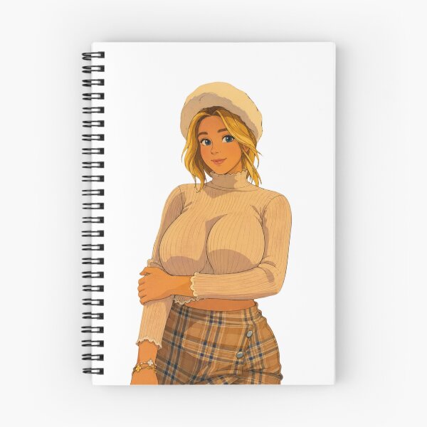Item preview, Cozy Blonde Sweater Girl – Retro Cartoon Pin-Up designed and sold by  Hollow Moon Studios..