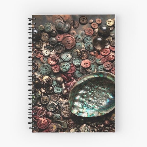 Item preview, Abalone Shell and Button Mosaic Mixed Media Art designed and sold by THE SPLATTERED HAUS BY SAGE BANKS.