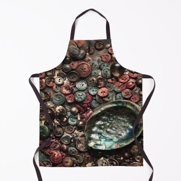 Item preview, Abalone Shell and Button Mosaic Mixed Media Art designed and sold by THE SPLATTERED HAUS BY SAGE BANKS.