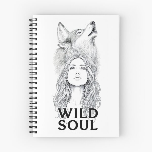 Item preview, Wild Soul | Wolf Woman | Howling Spirit Animal T-Shirt Design` designed and sold by Aliplus+.