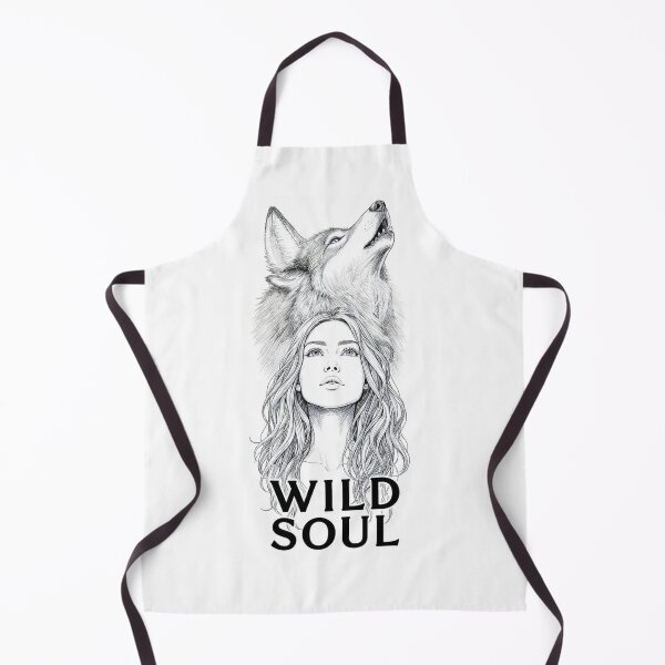 Item preview, Wild Soul | Wolf Woman | Howling Spirit Animal T-Shirt Design` designed and sold by Aliplus+.
