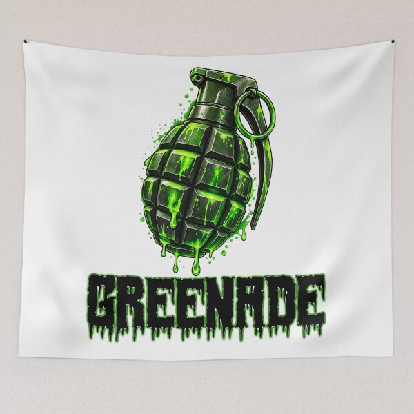 Aperçu de l'œuvre Grenade verte style militaire créée et vendue par Ach&Koor.