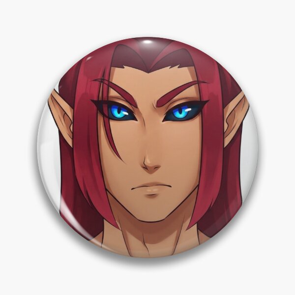 Item preview, Red Hair Anime Elf Fantasy Illustration designed and sold by KaleChub.