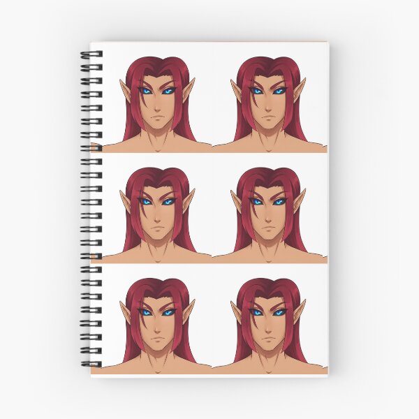 Item preview, Red Hair Anime Elf Fantasy Illustration designed and sold by KaleChub.