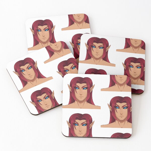Item preview, Red Hair Anime Elf Fantasy Illustration designed and sold by KaleChub.