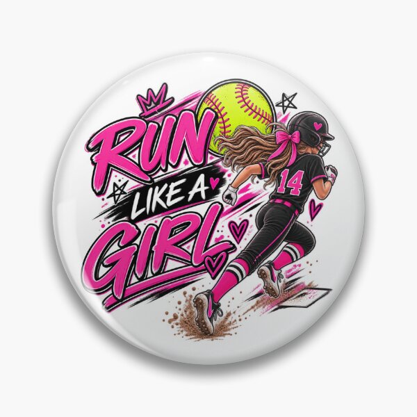 Item preview, Run Like a Girl Pink designed and sold by With-Odin.