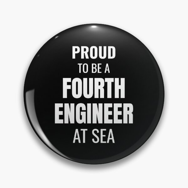 Item preview, Proud to be a Fourth Engineer at Sea (White) designed and sold by ShipCrewNation.