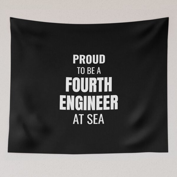 Item preview, Proud to be a Fourth Engineer at Sea (White) designed and sold by ShipCrewNation.