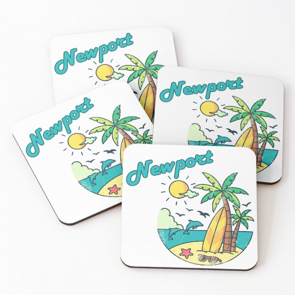 Item preview, Newport Oregon Beach Vibes | Retro Tropical Sunset Vacation Design designed and sold by DonnaRaine.