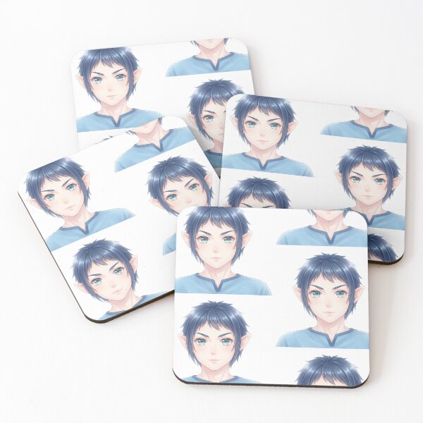 Item preview, Anime Illustration of Light Blue Elf Character designed and sold by KaleChub.