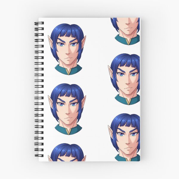 Item preview, Digital Illustration of Blue Haired Elf Character designed and sold by KaleChub.