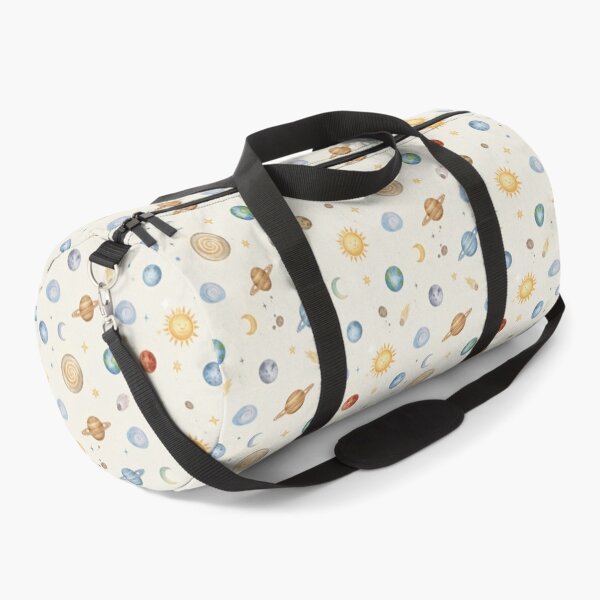 Item preview, Watercolor Outer Space Planet Pattern Cute Solar System Nursery Art designed and sold by QCena.