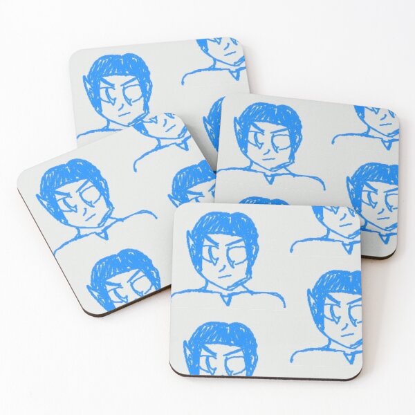 Item preview, Blue Anime Character Portrait Sketch designed and sold by KaleChub.