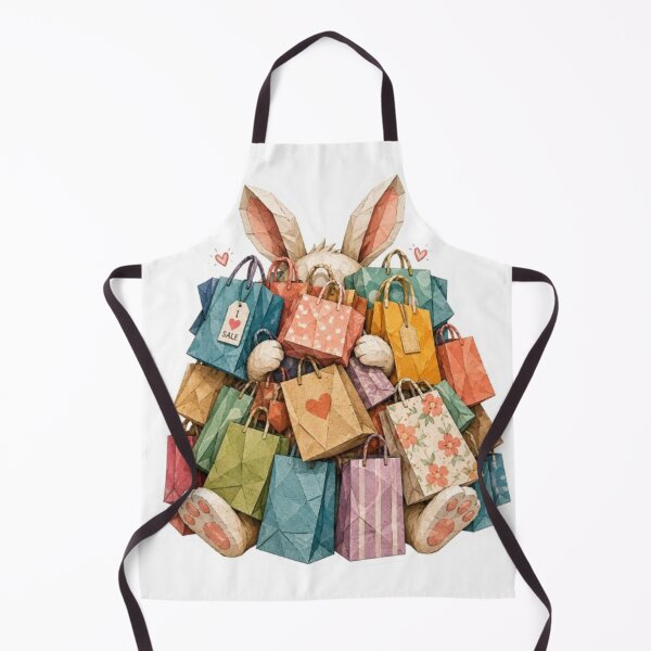 Item preview, Origami Bunny Overwhelmed With Shopping Bags designed and sold by Snurly.