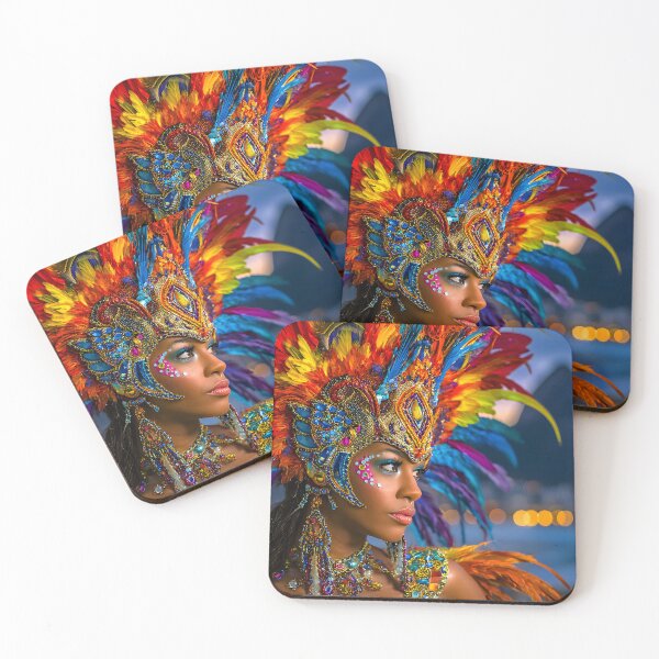 Item preview, Vibrant Carnival Performer Against Scenic Background designed and sold by Artessie.