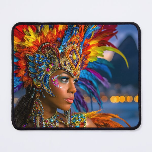 Item preview, Vibrant Carnival Performer Against Scenic Background designed and sold by Artessie.