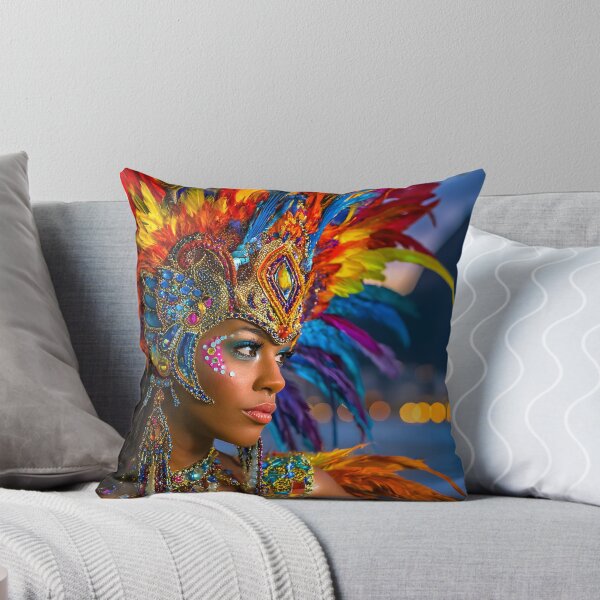 Item preview, Vibrant Carnival Performer Against Scenic Background designed and sold by Artessie.