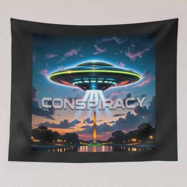 Item preview, Conspiracy over DC designed and sold by aliengalaxiesglobal.
