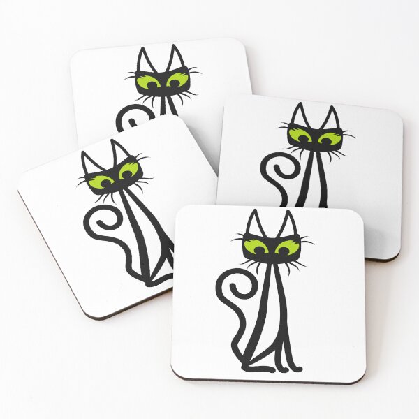 Item preview, Cat with green eyes designed and sold by ReflectedCrafts.