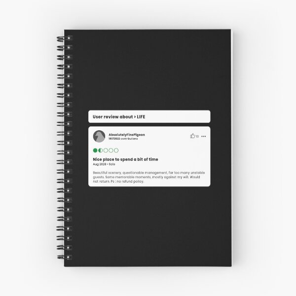 Item preview, User Review About Life - Fine Pigeon Review 01 designed and sold by Absolutely Fine Pigeon.