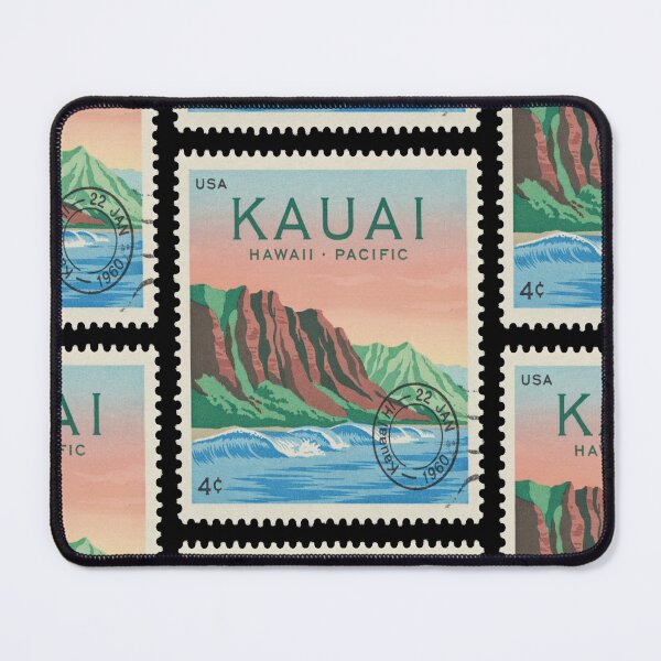 Item preview, Kauai Hawaii Na Pali Coast Emerald Ridge Stamp Sticker designed and sold by stickercuffs.