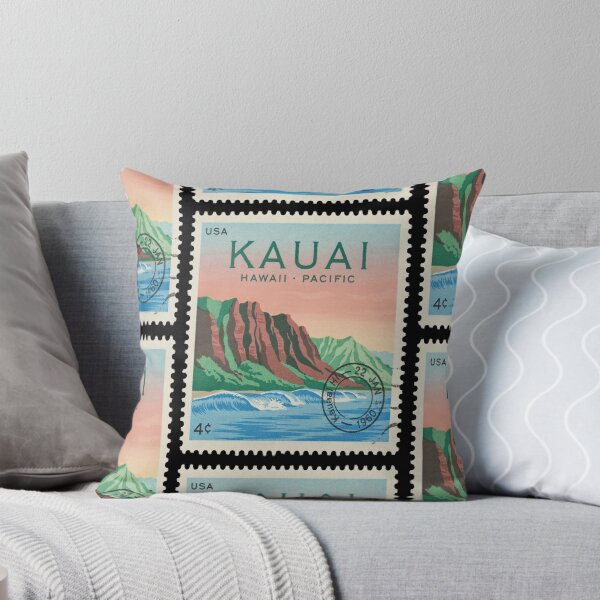 Item preview, Kauai Hawaii Na Pali Coast Emerald Ridge Stamp Sticker designed and sold by stickercuffs.