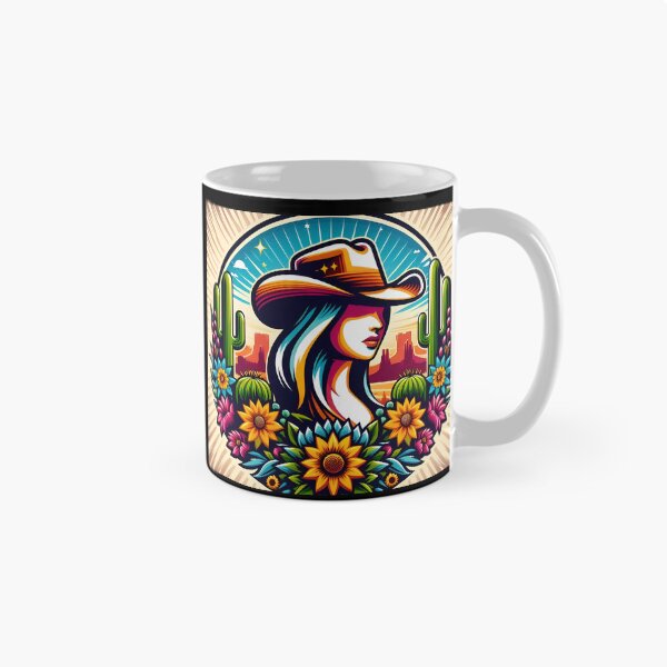 Item preview, Cowgirl, Sunflowers and Cacti designed and sold by TinCatOutPost.