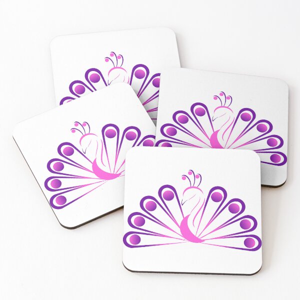 Item preview, Softened Pink and Purple Peacock designed and sold by Risa-C.