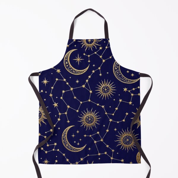Item preview, Celestial Gold Sun Moon & Stars Seamless Pattern designed and sold by Dabis26.