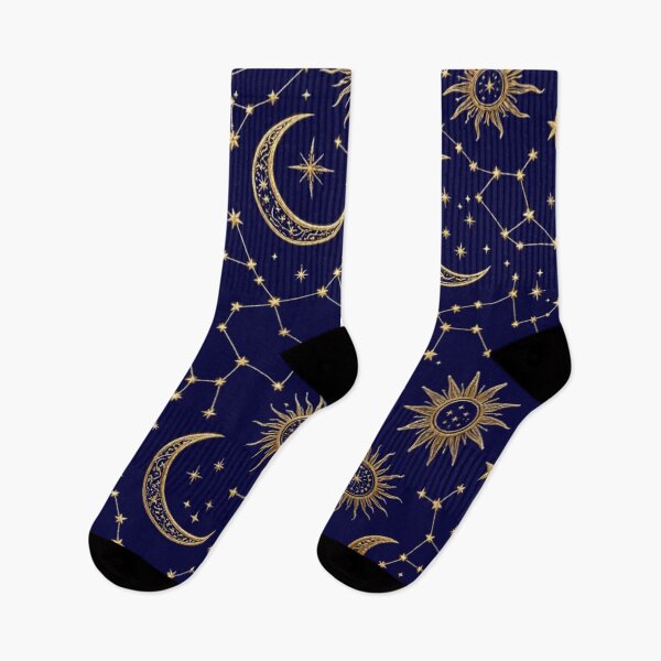 Item preview, Celestial Gold Sun Moon & Stars Seamless Pattern designed and sold by Dabis26.